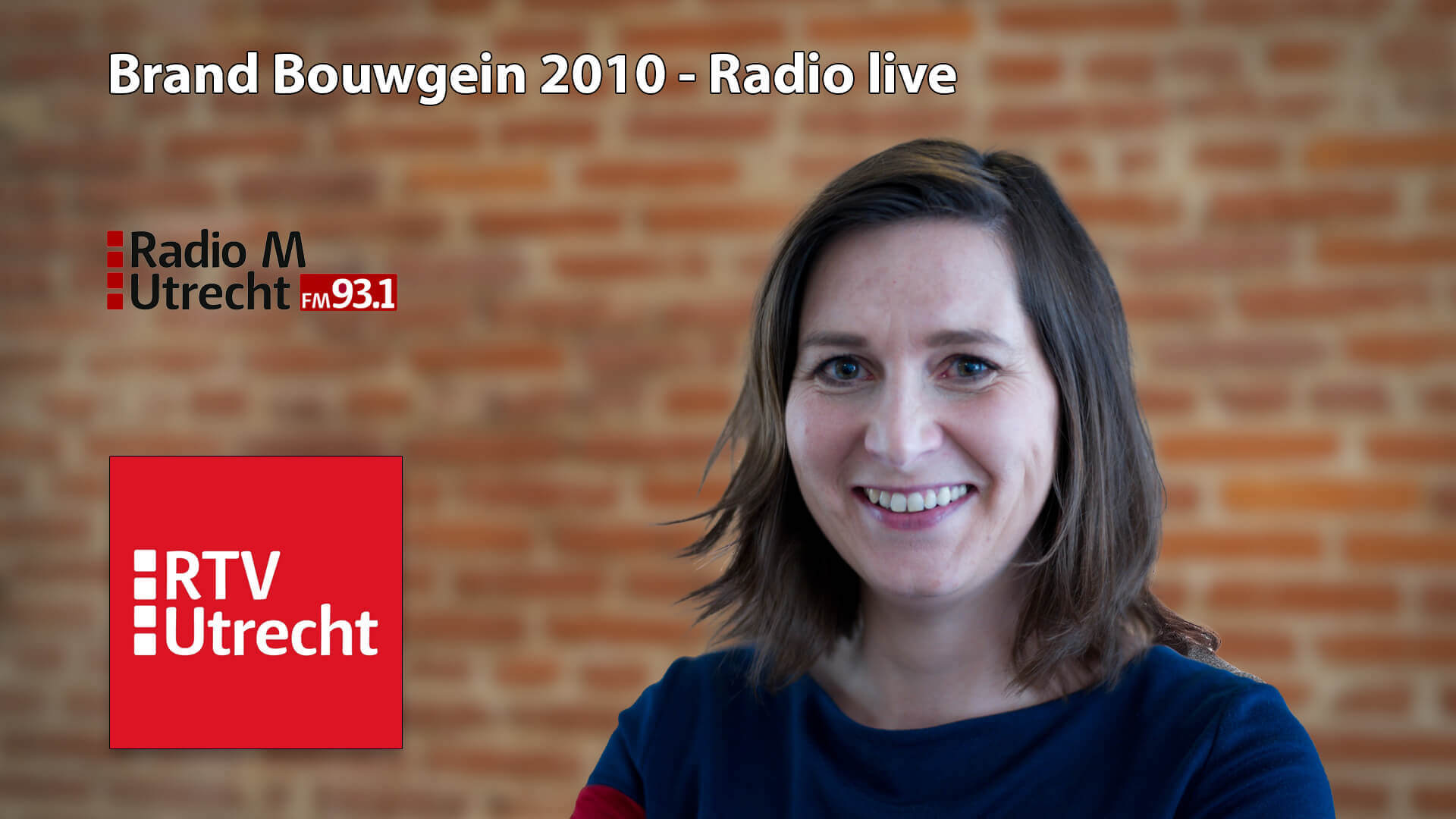 Verslaggever Ulrike Nagel 's ochtends live bij de brand Bouwgein Nieuwegein op 25 januari 2010