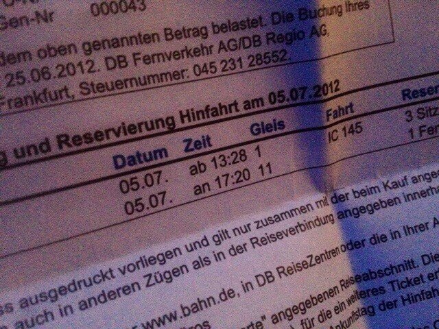 Deutsche Bahn treinticket naar Berlijn