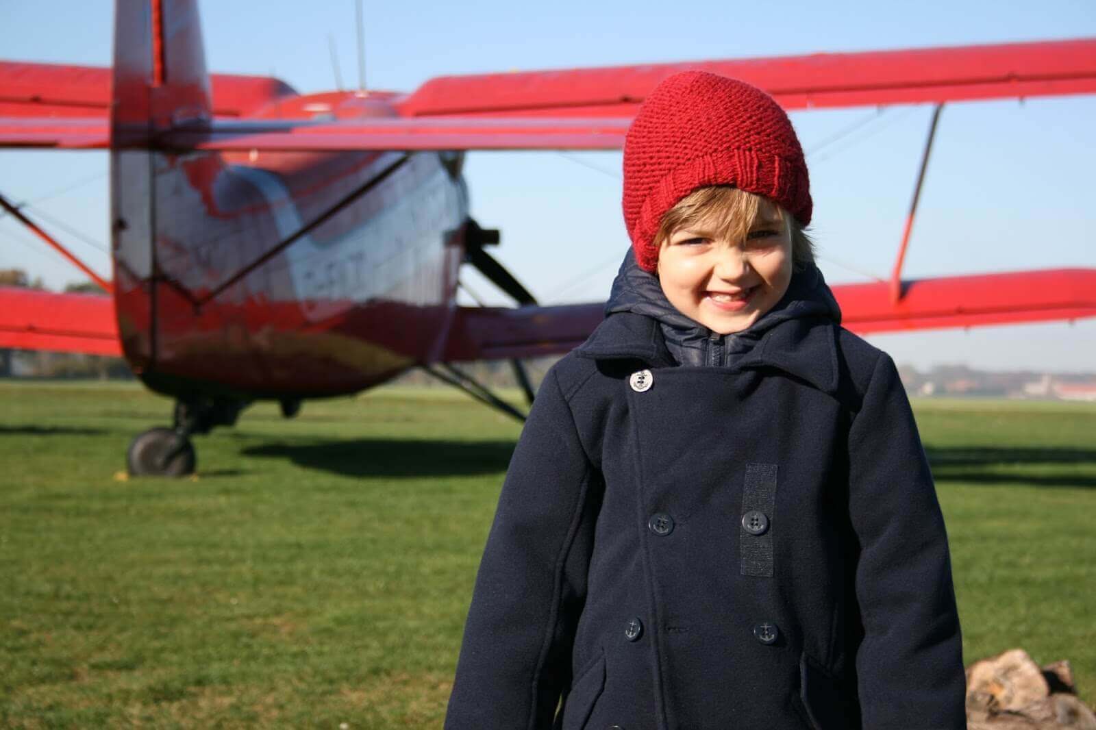 Red Anotov airplane in Berlin by Ulrike Nagel