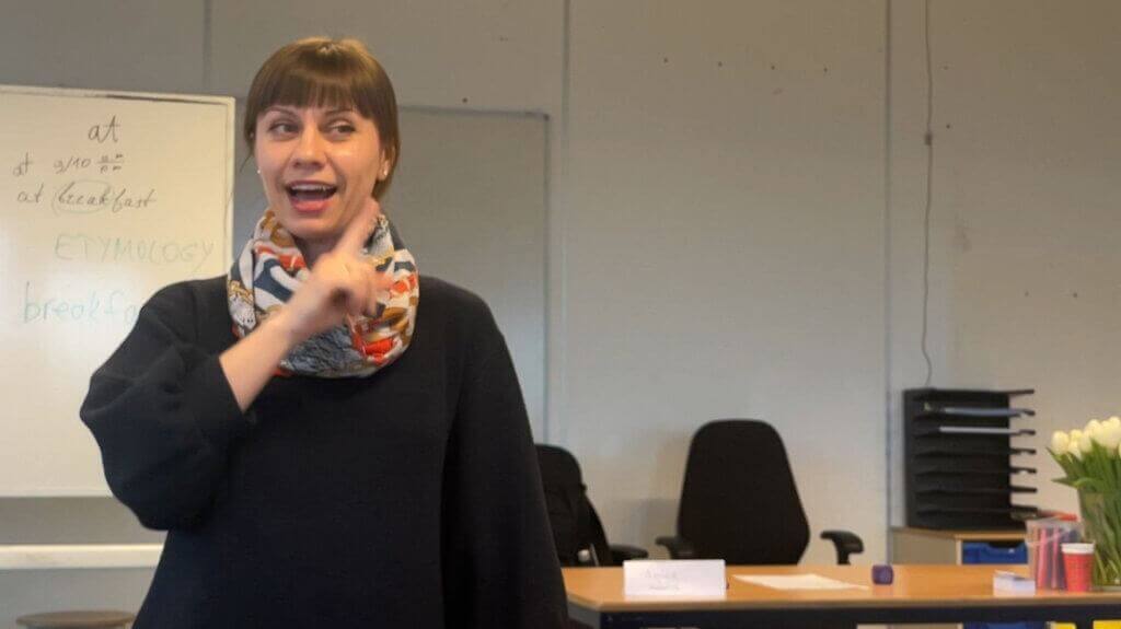 Nataliia Rekonvald geeft normaalgesproken Engelse les aan de universiteit In Odessa.