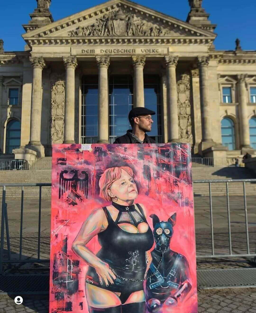 Mutti Angela Merkel -- Photo by Alejandro Berlino - Artist on April 19, 2023.