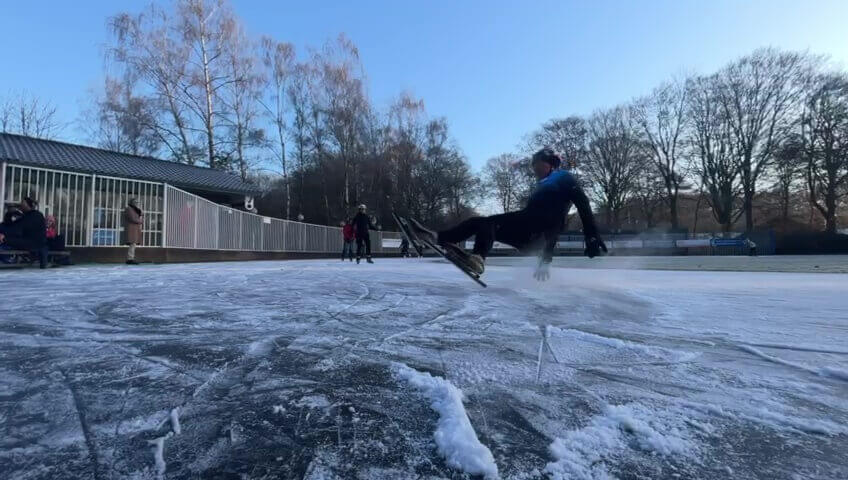 Impressies van de ijsbaan in Doorn.