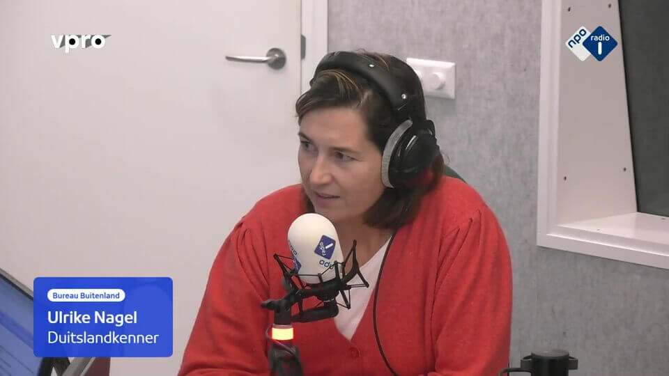 Ulrike Nagel op NPO Radio 1 over Sahra Wagenknecht (VPRO Bureau Buitenland).