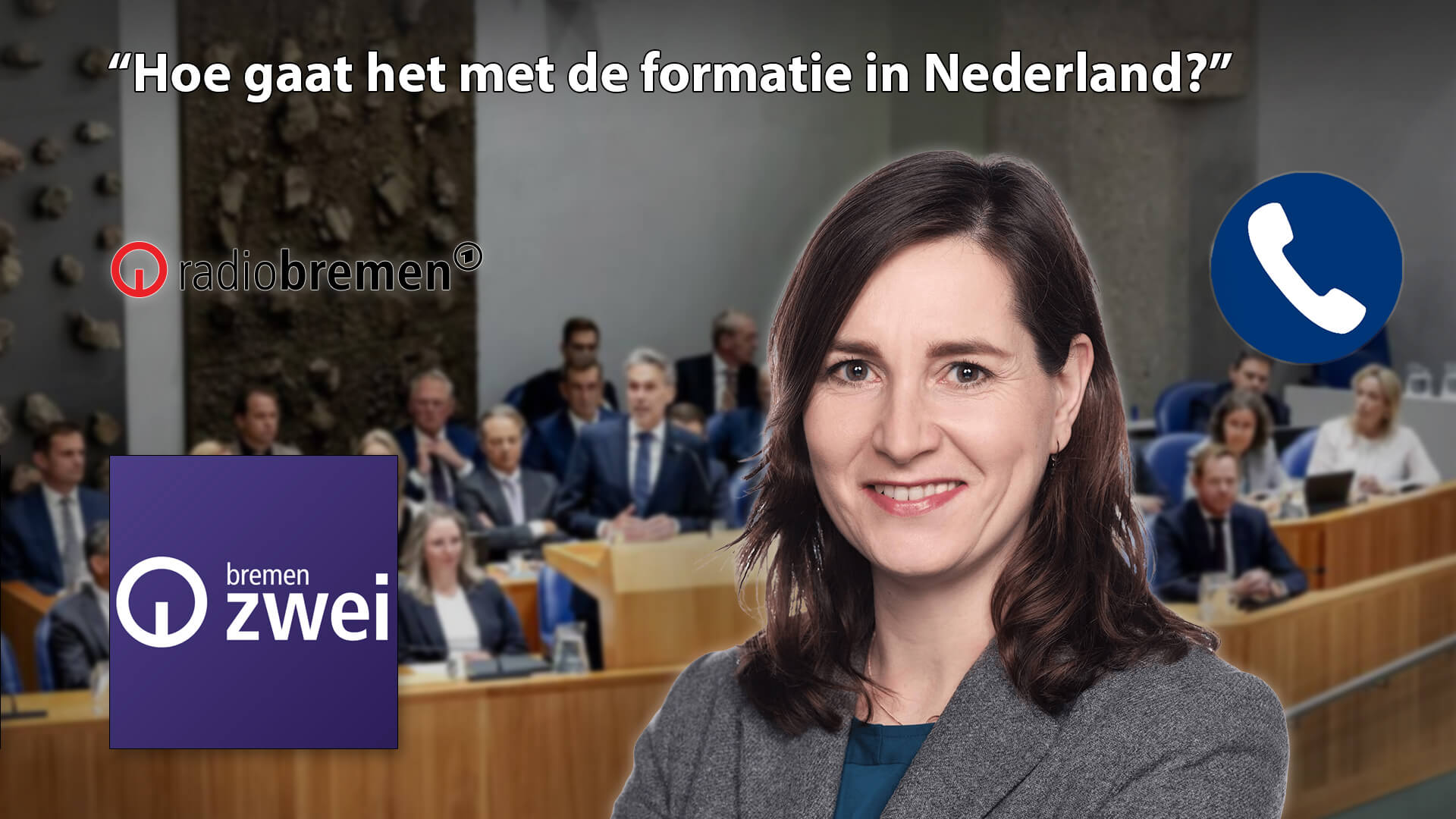 Ulrike Nagel gaf uitleg aan de Duitse luisteraars van Radio Bremen Zwei over wat er nu gaande is met de politieke partijen in Nederland.