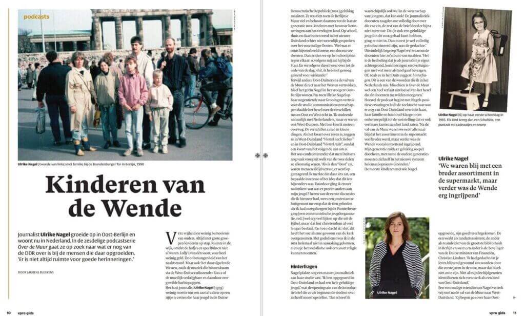Artikel Ulrike Nagel in VPRO magazine