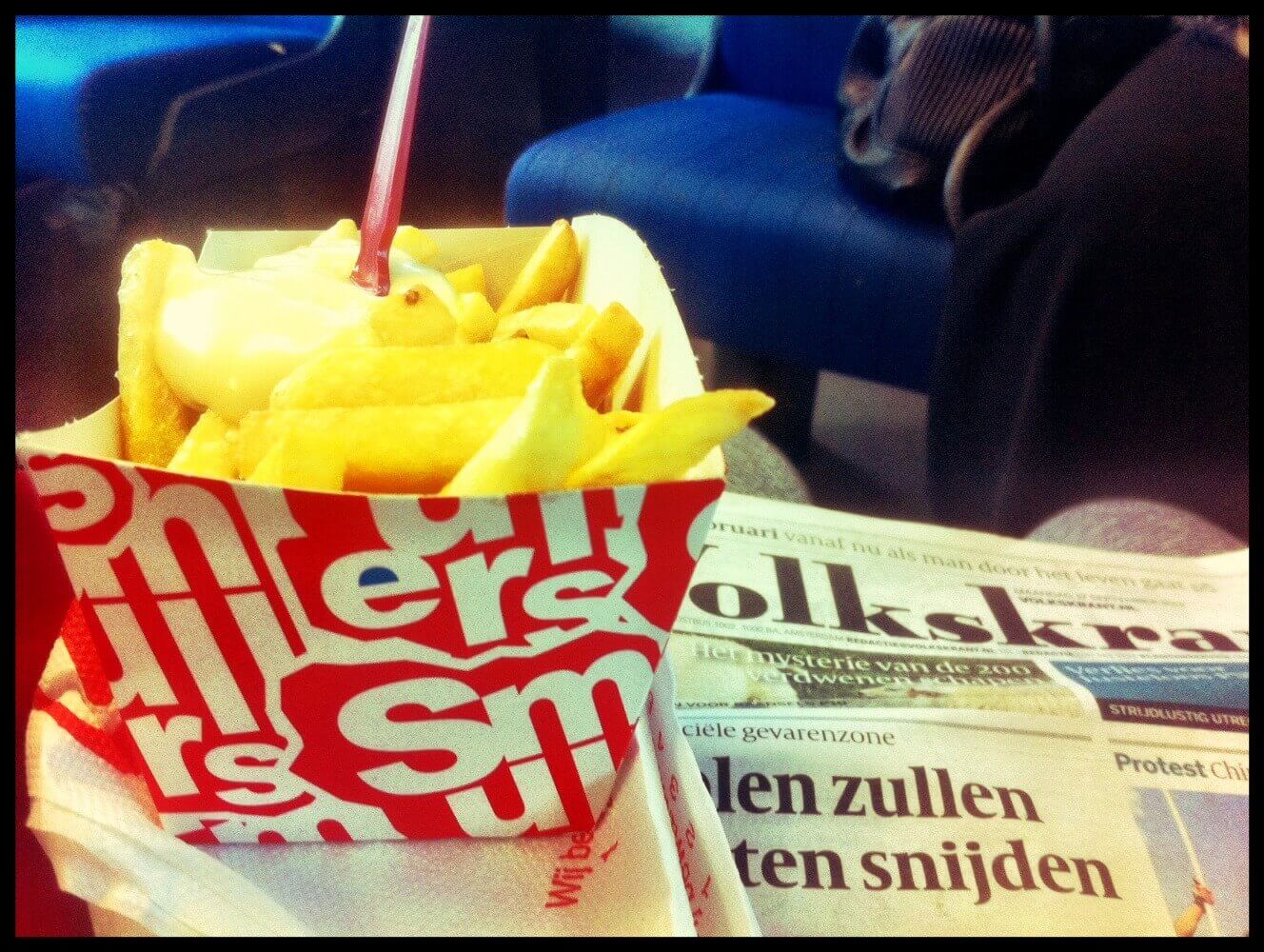 Patat in de trein