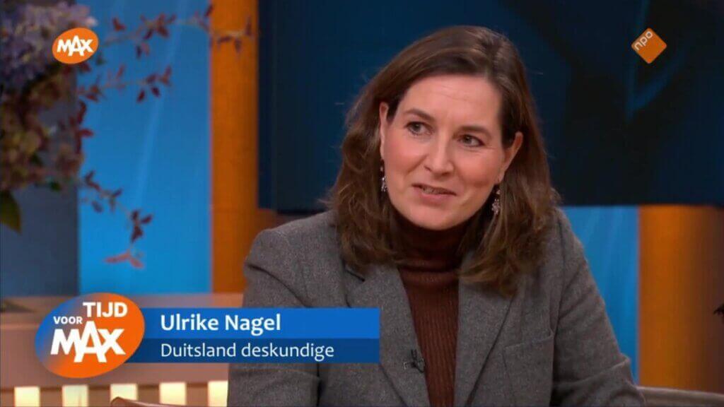 Ulrike Nagel te gast bij Omroep Max om te vertellen over het nieuwe boek van Angela Merkel.
