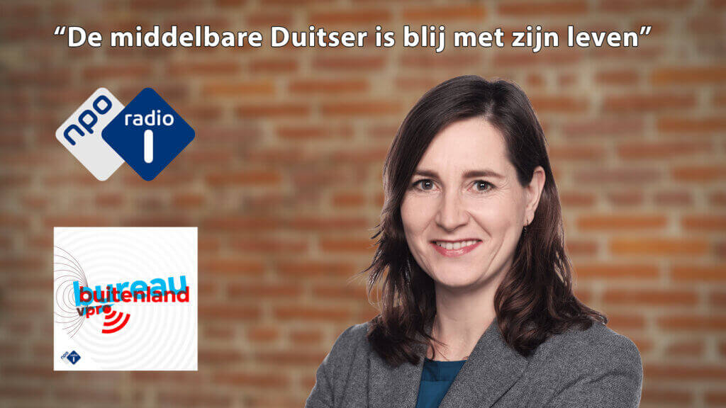 Ulrike Nagel telefonisch op Radio 1 in gesprek met Tim de Wit in Bureau Buitenland.