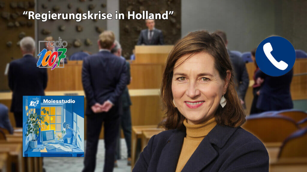 Ulrike vertelt het telefonisch in het Duits aan Rick Mertens van Radio Luxemburg.