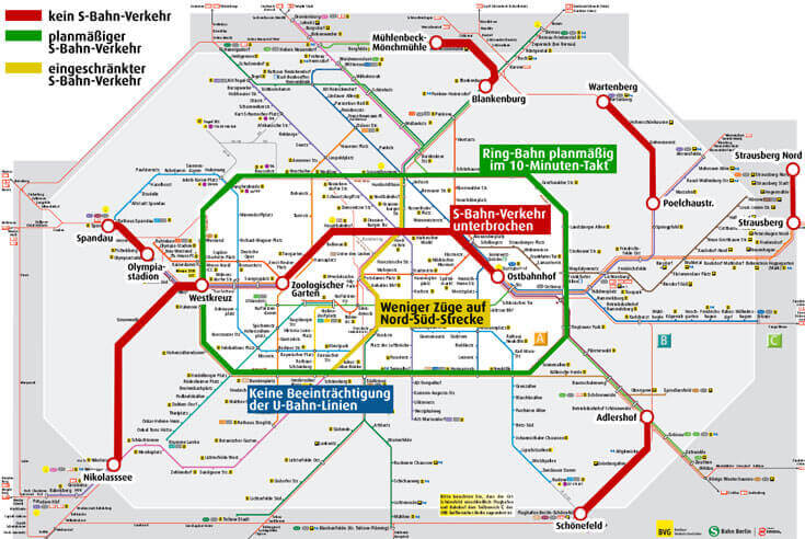 S-Bahn Plan Berlin