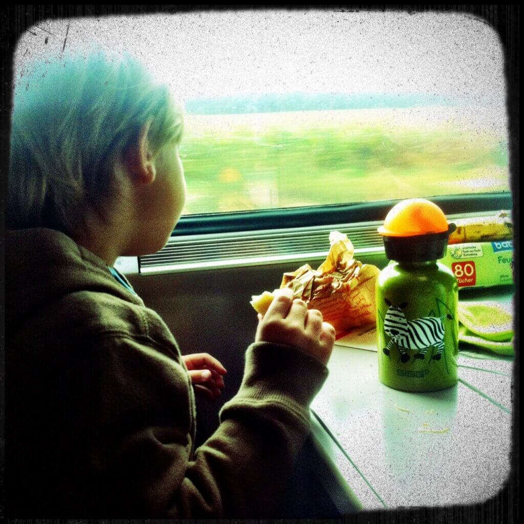 Max in de trein