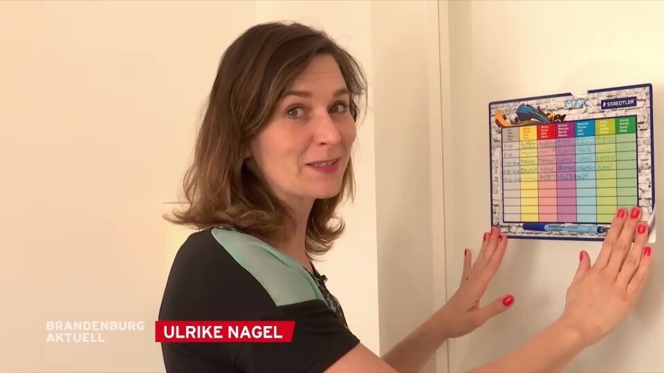 Ulrike Nagel im Beitrag RBB Kinder zu Hause