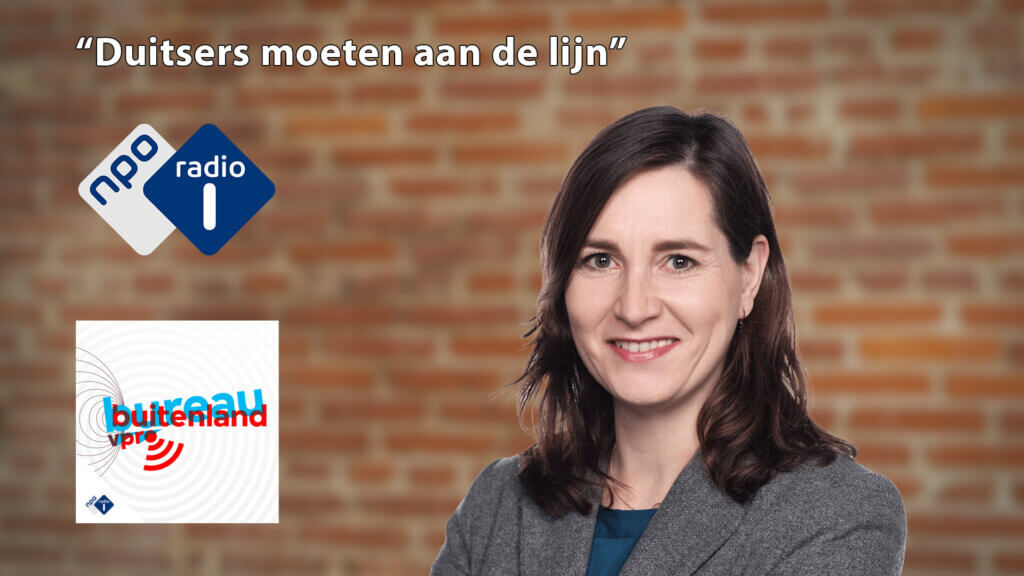 Ulrike Nagel op Radio 1: Bureau Buitenland - Duitsers moeten aan de lijn