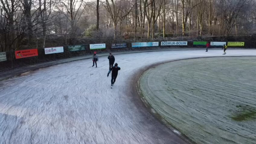 Impressies van de schaatsbaan in Doorn door Ulrike Nagel