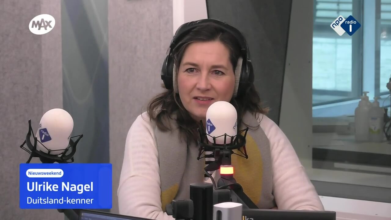 Ulrike Nagel vertelt op radio 1 over Duitsland dat dit weekend een nieuw parlement kiest.