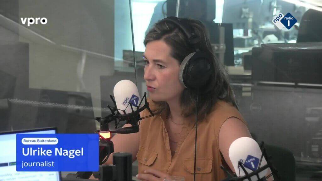 Journalist Ulrike Nagel vertelt op Radio 1 over de “extreem rechts” bestempeling van de AfD.